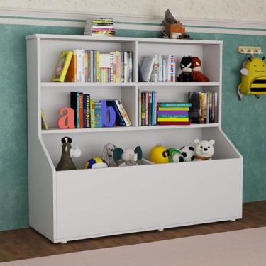Imagem de Estante Aberta Para Livros Organizador de Brinquedos Para Sala de Jogo
