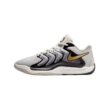 Imagem de Nike Tênis de basquete masculino KD 17, Minério de ferro leve/preto/vela/ouro metálico, 45