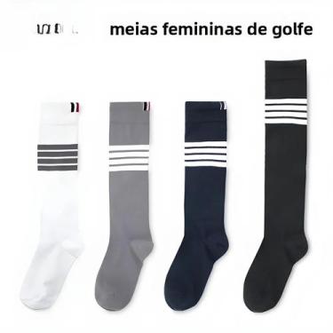 Imagem de Sapatos De Golfe Femininos De Meia Alta Cotoveleira Joelheiras Emagrec
