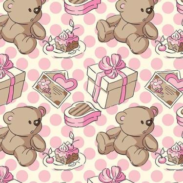 Imagem de Papel de Parede Adesivo Infantil Ursinhos - 084 - Multimpressão