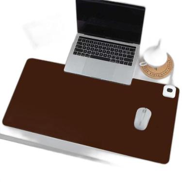 Imagem de Deskpad Gamer Em Couro 100X30Cm + Porta Copo - Genertoy