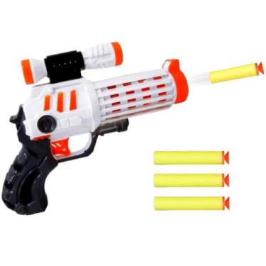 Imagem de Pistola Lançador de Dardos Branca Alta Pressão Universe Wars Presente 