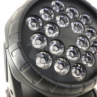 Imagem de Kit 2 Mini Wash 18 Led 3W Maquina De Fumaça 3000W