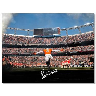 Imagem de WHZKCYH Pôster 2025 Rugby Star Patrick Surtain II para decoração de parede de quarto de crianças - Pôster assinado superstar do futebol em tela para fãs presentes de meninos e adolescentes