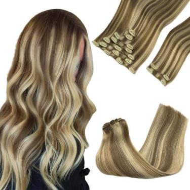 Imagem de Extensões de cabelo GOO GOO Clip em cabelo humano real 16 polegadas 15