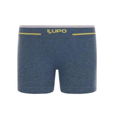 Imagem de Cueca Boxer Infantil Lupo 00137-010 Poliamida T. P/GG, GG, 2560, Azul