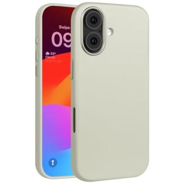 Imagem de Rumwot Capa de couro para iPhone 17 compatível com Magsafe, couro de grão superior, ajuste fino profissional, à prova de choque, botões de metal e moldura de batida da câmera, capa magnética protetora