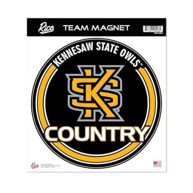 Imagem de Rico Industries NCAA Kennesaw State Owls Padrão 20 cm Ímã redondo