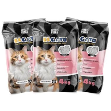 Imagem de Areia Higiênica para Gatos EL Gato Linha Primium Anti Odor 100% Natural (Floral - 12Kg)