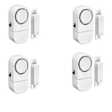Imagem de 3 Unidades Mini Alarme Residencial Sem Fio Portas e Janelas Alto Volume 90dB