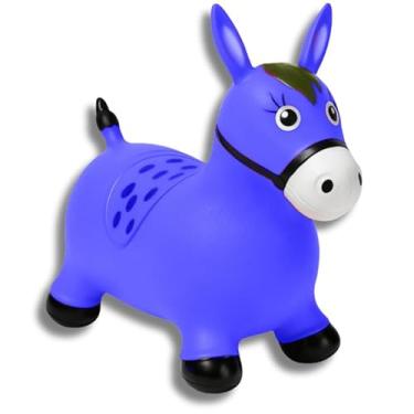 Imagem de Cavalinho Pocotó Musical Infantil, Brinquedo Inflável para Pular, Upa Upa Emborrachado com Música, Cores Sortidas Menina