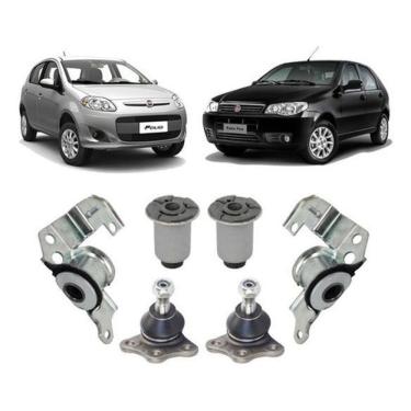 Imagem de Bucha + 2 Pivô Balança Dianteira Palio 2001 2002 2003 2004