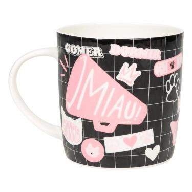 Imagem de Caneca Cerâmica 400Ml - Gatinha Preto