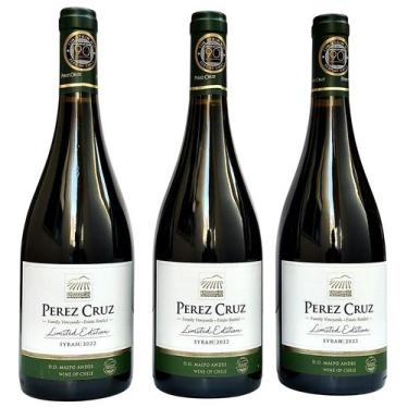 Imagem de Vinho Perez Cruz Limited Edition Syrah  Kit Com 3 Garrafas  Oferta - V