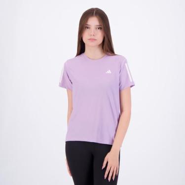 Imagem de Camiseta Adidas OTR Base Feminina Lilás, M