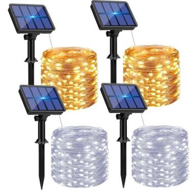 Imagem de Solar String Lights btfarm, pacote com 4, 320 LED, 40 m, à prova d'águ