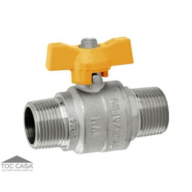 Imagem de VÁLVULA ESFERA MxM PASSAGEM PLENA GÁS BORBOLETA 3/4 - IVM ITALY