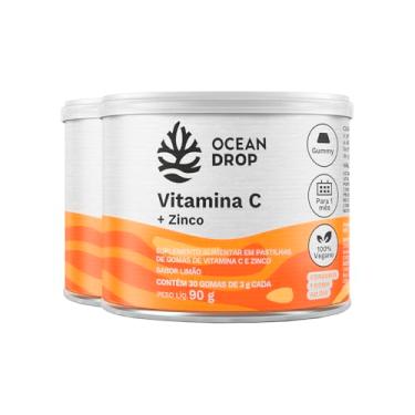 Imagem de Kit 2 Vitamina C + Zinco Ocean Drop 30 Gomas Sabor Limão