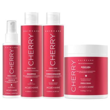 Imagem de Kit Jacques Janine Hair Care Cherry Shampoo 230ml Condicionador 200ml 