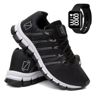 Imagem de Tênis Para Corrida e Academia Masculino Super Leve e Macio com Relógio Digital-Masculino