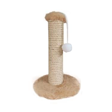 Imagem de Arranhador Hello Pet Sisal e Pelúcia Bege para Gatos - M