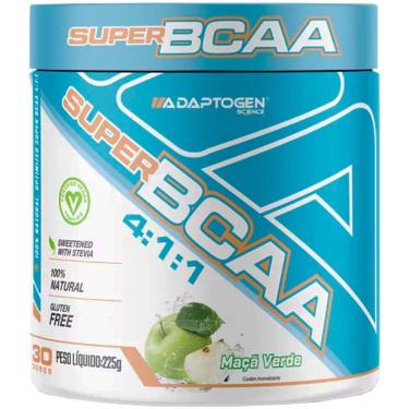 Imagem de Suplemento Super Bcaa 4:1:1 Adaptogen Pote 225g Maça Verde-Unissex