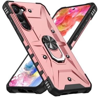 Imagem de SORAKA Capa para Samsung Galaxy S23 Plus com suporte para anel,PC rígido e TPU macio,proteção dupla 2 em 1,compatível com suportes magnéticos para carros