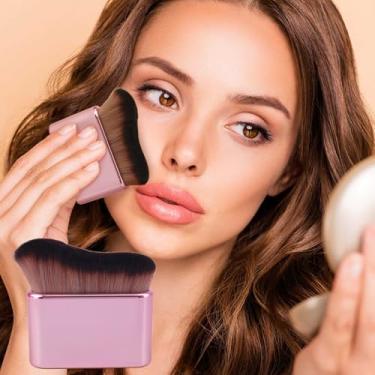 Imagem de Pincel autobronzeador, autobronzeador profissional, Kabuki, pó, base, blush, sombra, bronzeador, escova de rosto e corpo