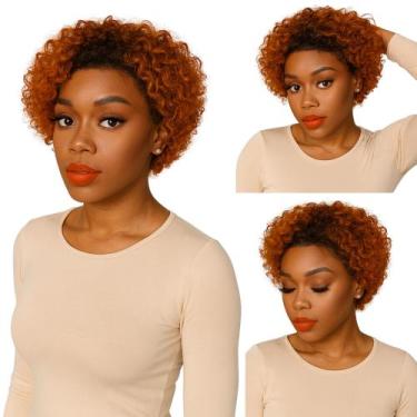 Imagem de Front Lace Cacheada Peruca 100% De Cabelo Natural Humano - bbless, omb