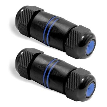 Imagem de Acoplador Ethernet RJ45 impermeável VCELINK IP68 de 3,2 cm, pacote com