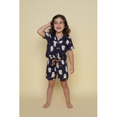 Imagem de Pijama Infantil Menina Americano Urso Marinho - Pink Dream, 08