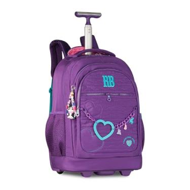 Imagem de Mochila Rodinha Rebecca Bonbon Heart Beats 19 | Rb27009 (Roxo)