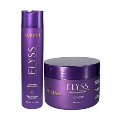 Imagem de Auriah Elyss Kit Matizador  Shampoo 300 ml + Máscara 300g