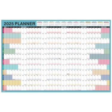 Imagem de Calendário de parede MaaiBok 2025, papel anual de 23,1 x 34,6 cm de es