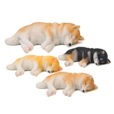 Imagem de Conjunto de ímãs de geladeira Cute Sleeping Corgi & Husky, 4 unidades 