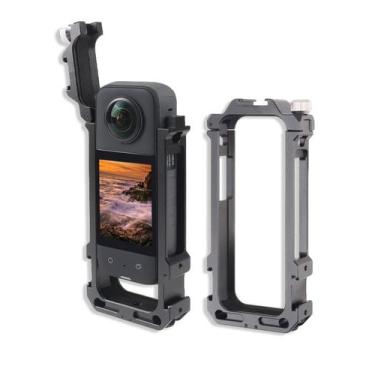 Imagem de Cage de câmera Diyeeni Aluminium para Insta360 X3 com parafuso 1/4