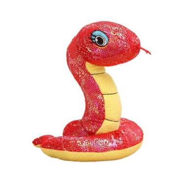 Imagem de Boneca de pelúcia Sparkly Sequin Snake, desenho animado de pelúcia de 
