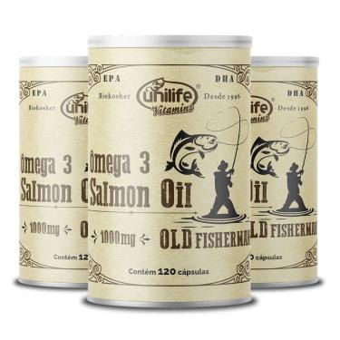 Imagem de Kit 3 Ômega 3 Old Fisherman Unilife 120cáps