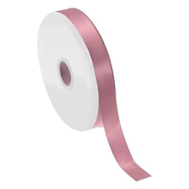 Imagem de PATIKIL Fita de cetim sólida de 1,5 cm x 60 metros, rolo de fita de tecido de poliéster face única para embrulho de presente, casamento, aniversário, buquê de cabelo, decoração DIY, rosa roxa