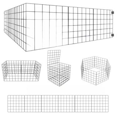 Imagem de Grade de Proteção para Cachorros - Cercadinho para Criar um Espaço Exclusivo e Seguro para Seu Filhote em Qualquer Cômodo(Branco)