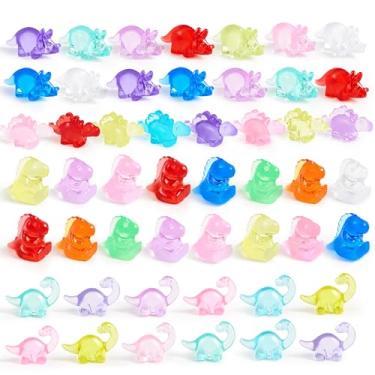 Imagem de JOYIN 50 Mini Figuras De Dinossauro, Miniaturas De Dinossauro Para Fazer Slime E Artesanato, Mini Animais De Resina Para Esconder, Cenas Em Miniatura Faça Você Mesmo, Lembrancinhas De Festa De Dino