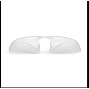 Imagem de VDLJA Capa de espelho retrovisor de carro para BMW x3 x4 x5 G01 G02 G05, tampas de capa de espelho de asa de porta, capas de substituição de invólucro, A/branco