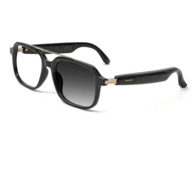 Imagem de loangyunfone Óculos inteligentes Ai Translation com GPT de chat (cor da moldura, preto)