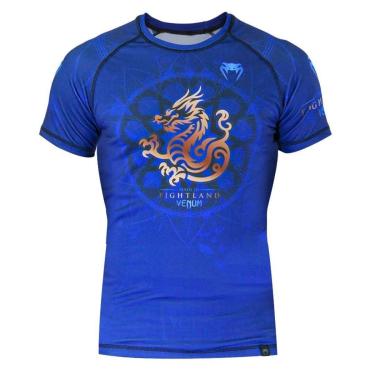 Imagem de Rashguard Venum Dragon Mandala Jiu Jitsu Azul-Masculino