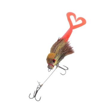 Imagem de RiToEasysports Iscas de Pesca, Isca de Pesca Macia Com Cauda de Garfo de Rato Artificial para Pesca Em Alto Mar Em água Salgada (YELLOW)