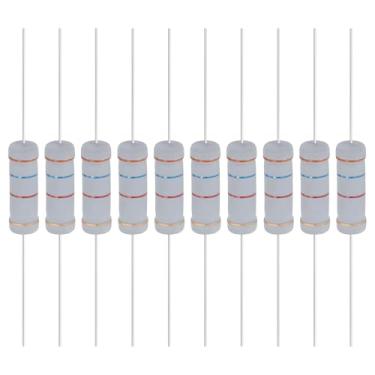 Imagem de YOKIVE 10 peças de resistor de filme de óxido metálico de 3,6 K Ohm 5 watts, 5% de chumbo axial de resistor de tolerância | À prova de chamas para circuitos eletrônicos DIY, projetos de áudio e vídeo