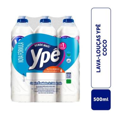 Imagem de Detergente Ypê Coco 500ml Com 6 Unidades, Coco