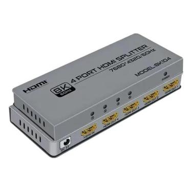 Imagem de Splitter Hdmi 1x4 8k Ultra Hd Divisor De Sinal Hub 2k 4k 8k