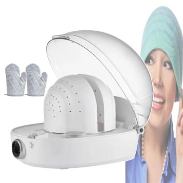 Imagem de CNAOHGHN Limpador AutomáTico De BonéS Com Vapor E Secagem,MáQuina Multifuncional Para Cuidados Com BonéS,Limpeza A Vapor, Engomadoria E Secagem,Secador E Limpador De BonéS Para BonéS De Caminhoneiro