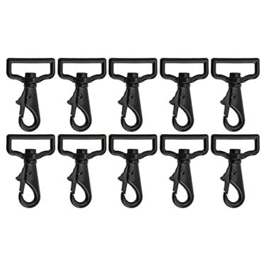 Imagem de CUOFYUNL 10 unidades de gancho para chaveiro material de liga multifuncional 360 graus flexibilidade máxima clipe de lagosta para bolsas sacolas